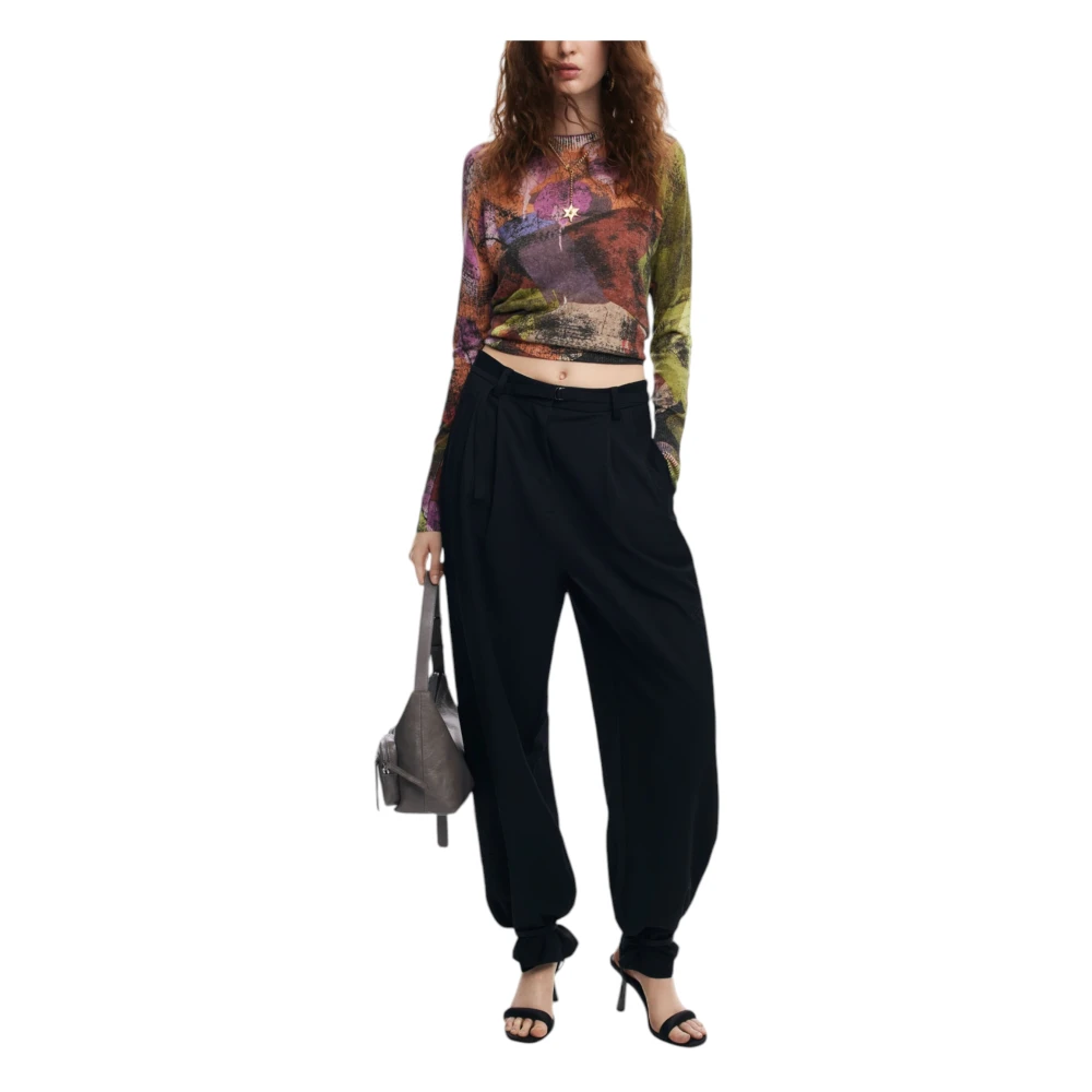 Desigual Camo Petals Trui Herfst Winter Collectie Multicolor Dames