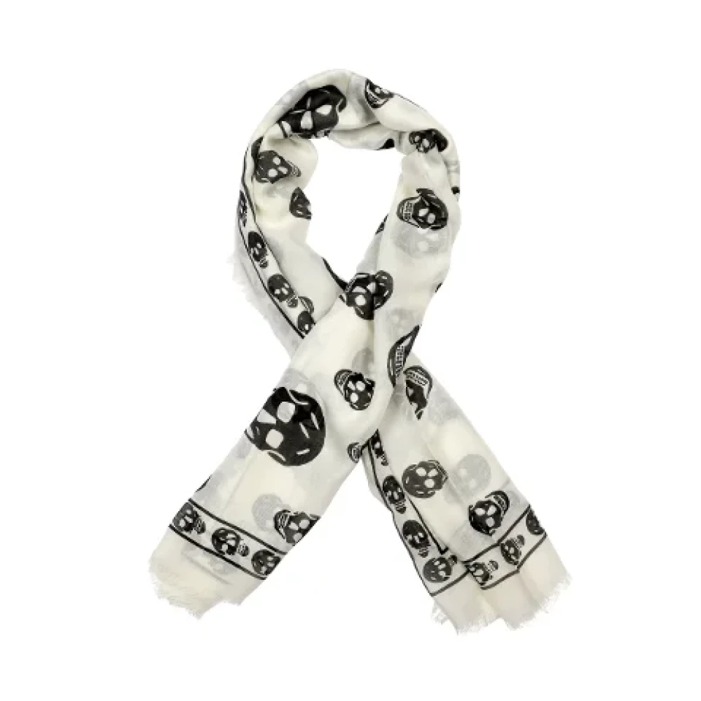 alexander mcqueen Fabric scarves White Dames