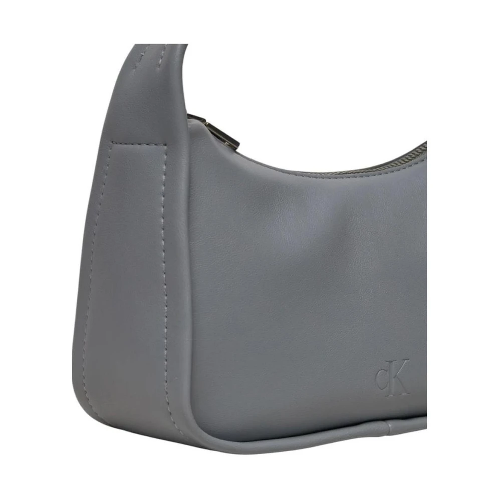 Calvin Klein Geknoopte Mini Handtas Gray Dames