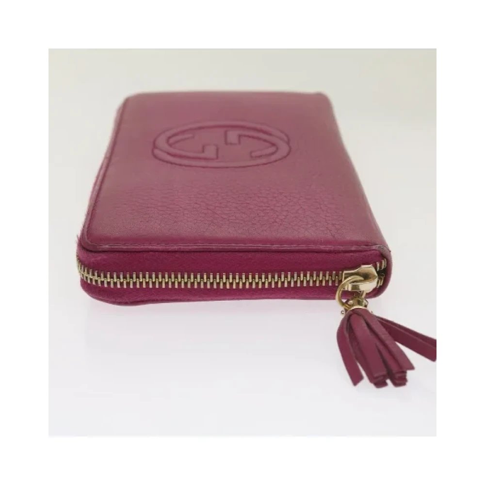 Gucci Vintage Pre-owned Leather wallets Pink Dames