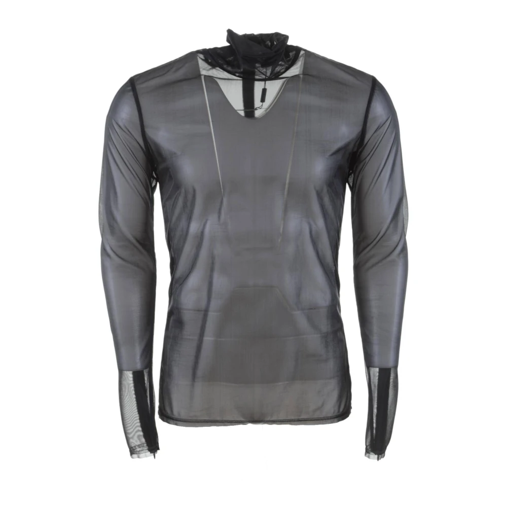 Dolce & Gabbana Heren Mock Turtleneck Lange Mouw Top Black Heren