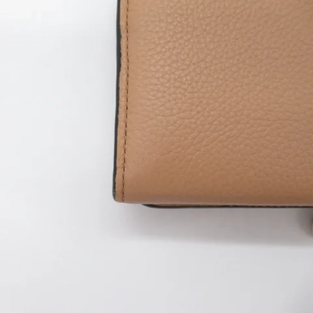Chloé Pre-owned Leather wallets Brown Dames