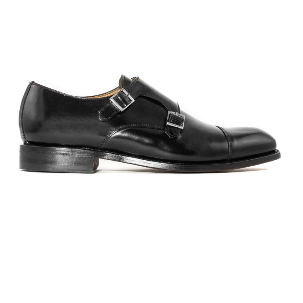 Chaussures de Moine en Cuir Noir Berwick Femme Miinto