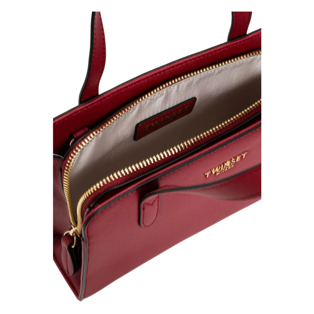 Twinset Rode Tote Tas met Ritssluiting Red Dames