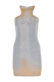 Dwukolorowa mini sukienka bawełniana