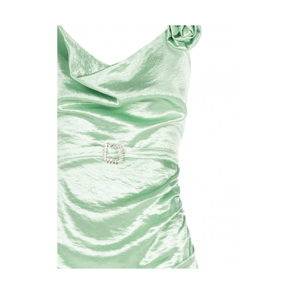 RINASCIMENTO Korte Jurk met Juwelen Riem Green Dames