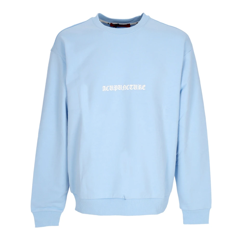 Acupuncture Lichte Crewneck Sweater Baby Blauw Blue Heren