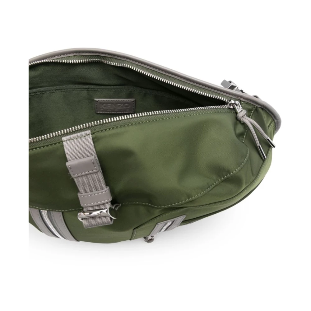 Kenzo Groene Schaal Zijrits Rugzak Green Heren