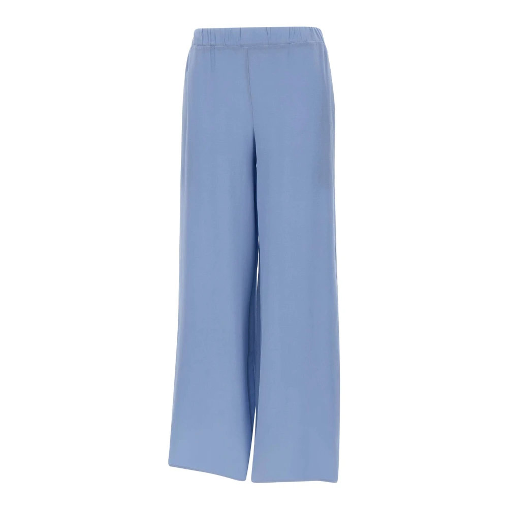 Kangra Blue Palazzo Trousers - Female - Straight Trousers - L - Trousers