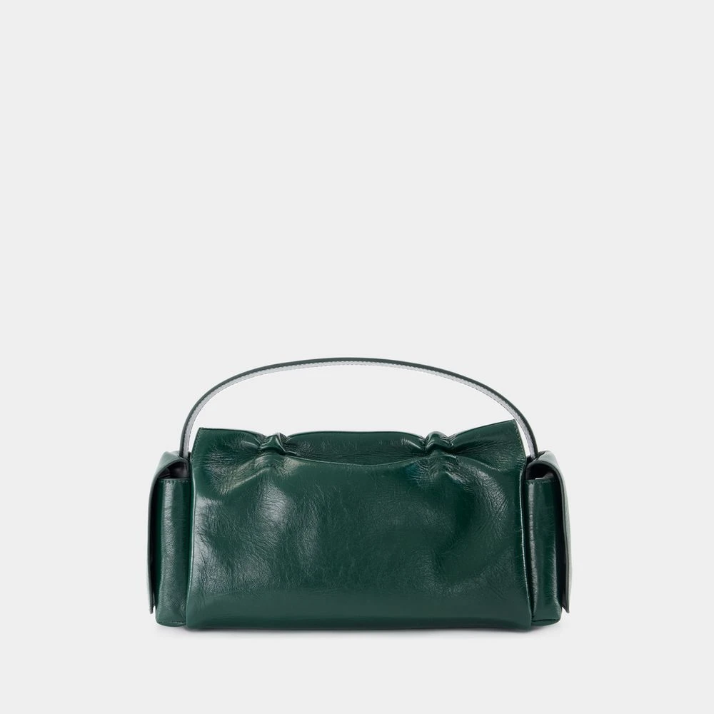 Acne Studios Lux Schoudertas Leer Groen Green Dames