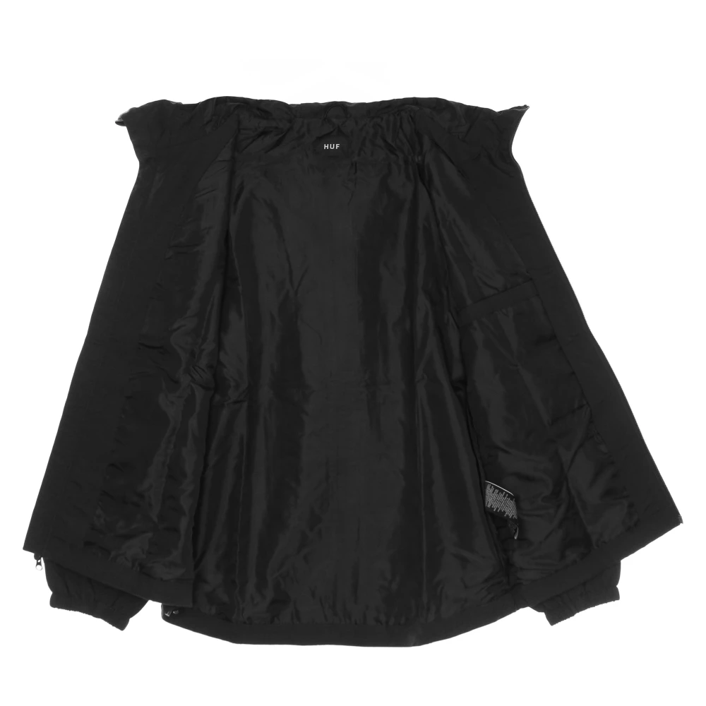 HUF Navy Windbreaker met hoge kraag Blue Heren