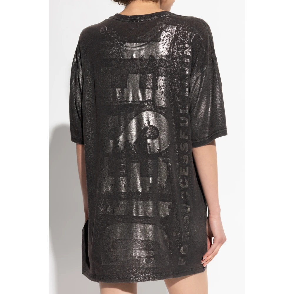 Diesel T-shirt T-Buxt-P5 Black Dames