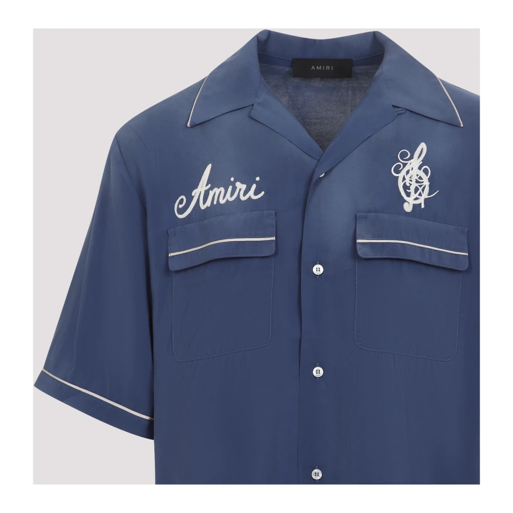 Amiri Blauwe Elegante Overhemd Blue Heren