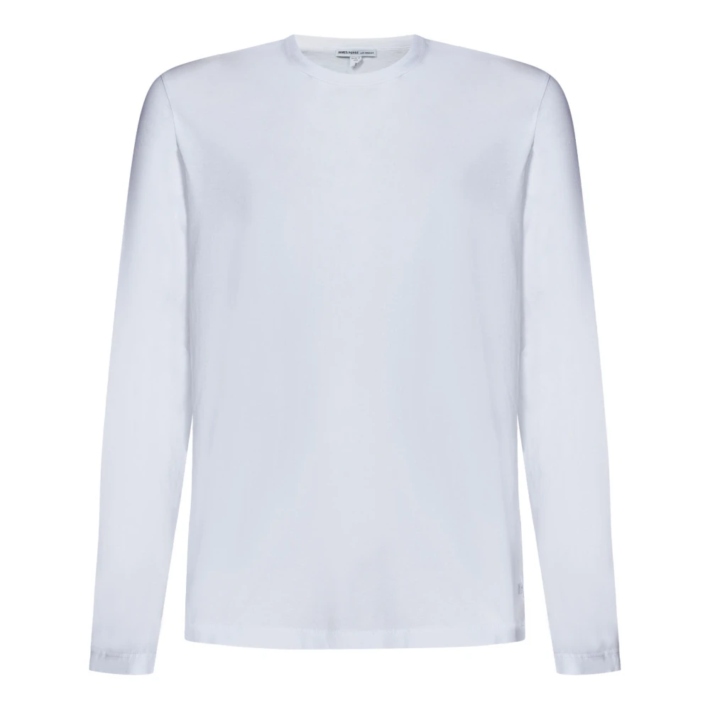 James Perse Witte T-shirt met Lange Mouwen White Heren