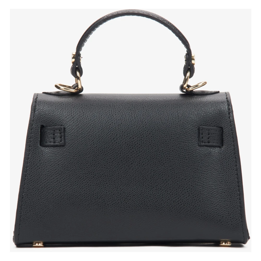 Estro Zwarte Satchel Handtas voor vrouwen gemaakt van Premium Italiaans Echt Leer Black Dames