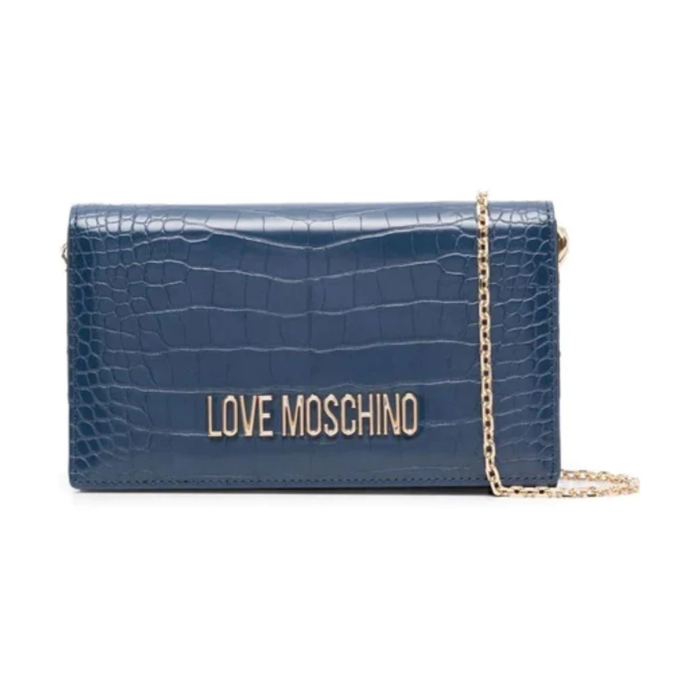 Love Moschino Women's Blue Animal Motif Crossbody Bag - Cross Body Bags - One Size - Bags