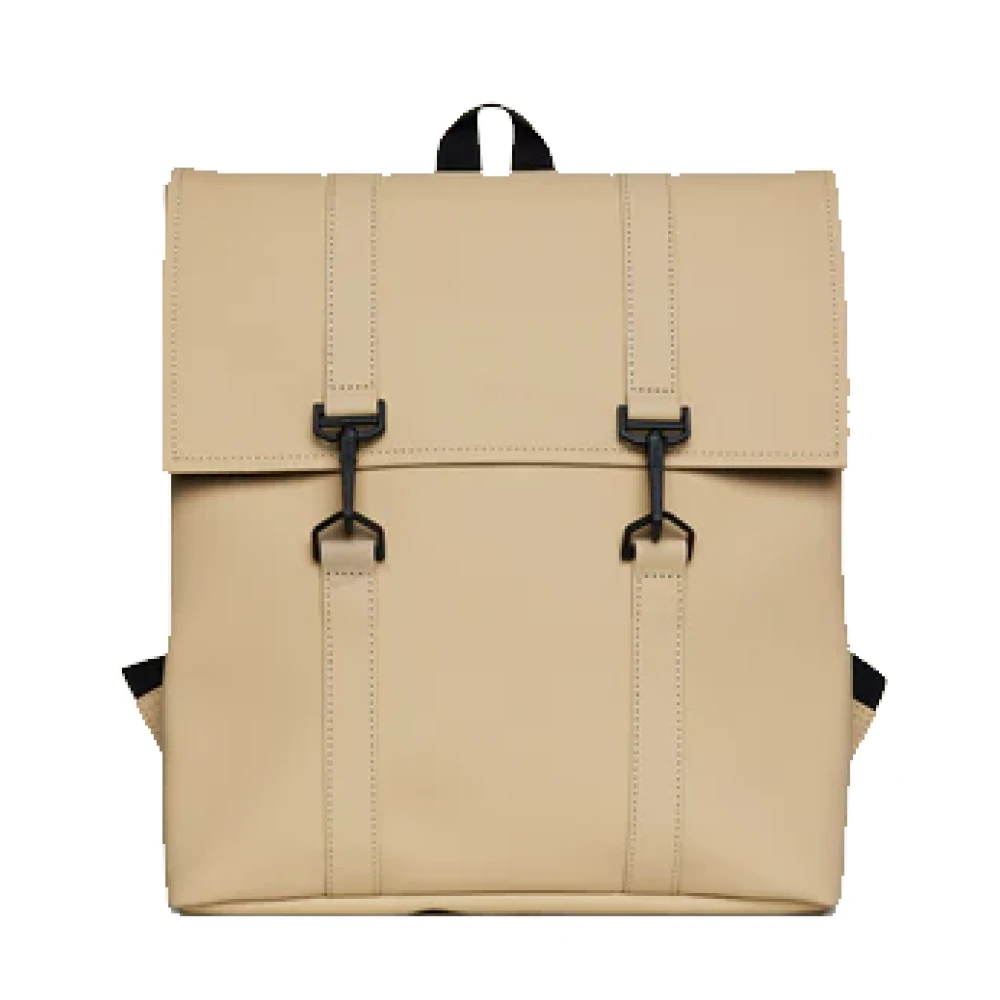 Rains Minimalistische Stadsrugzak Beige Dames
