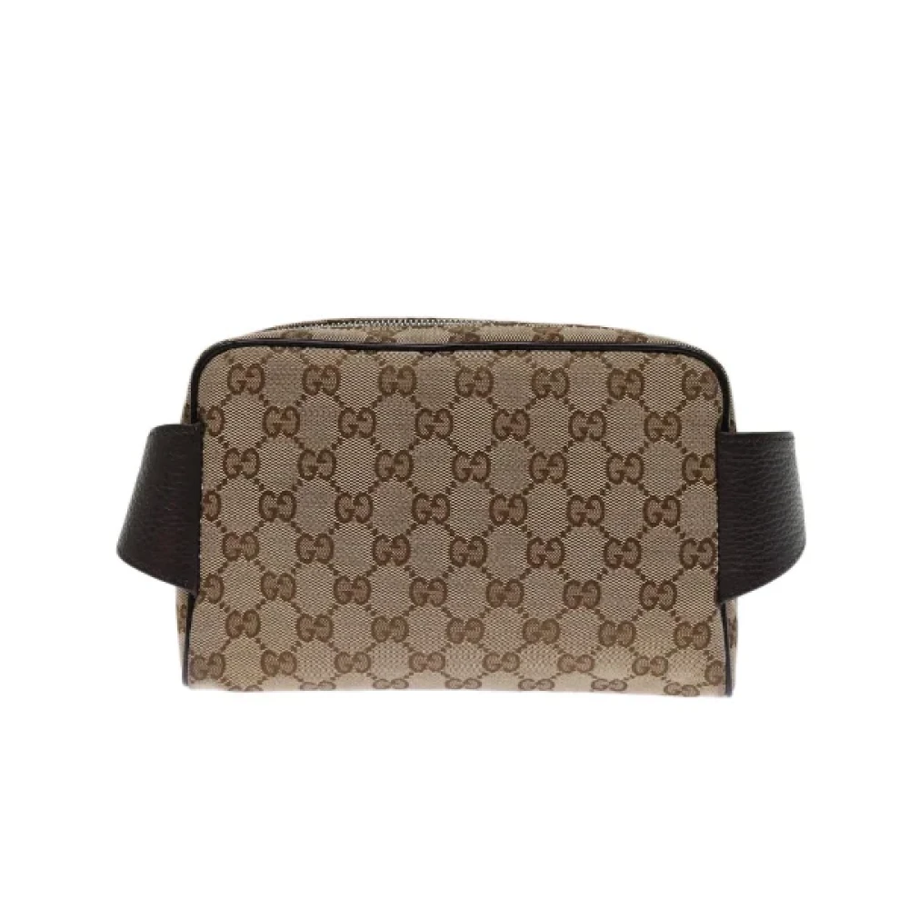 Gucci Vintage Pre-owned Canvas gucci-bags Beige Dames