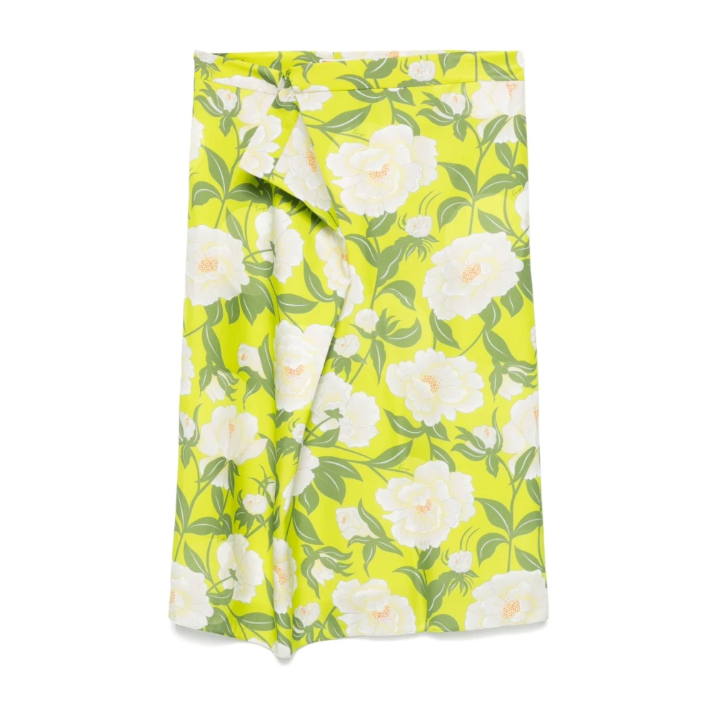 Kenzo Fluorescerend Groene Rok met Logo Print Green Dames