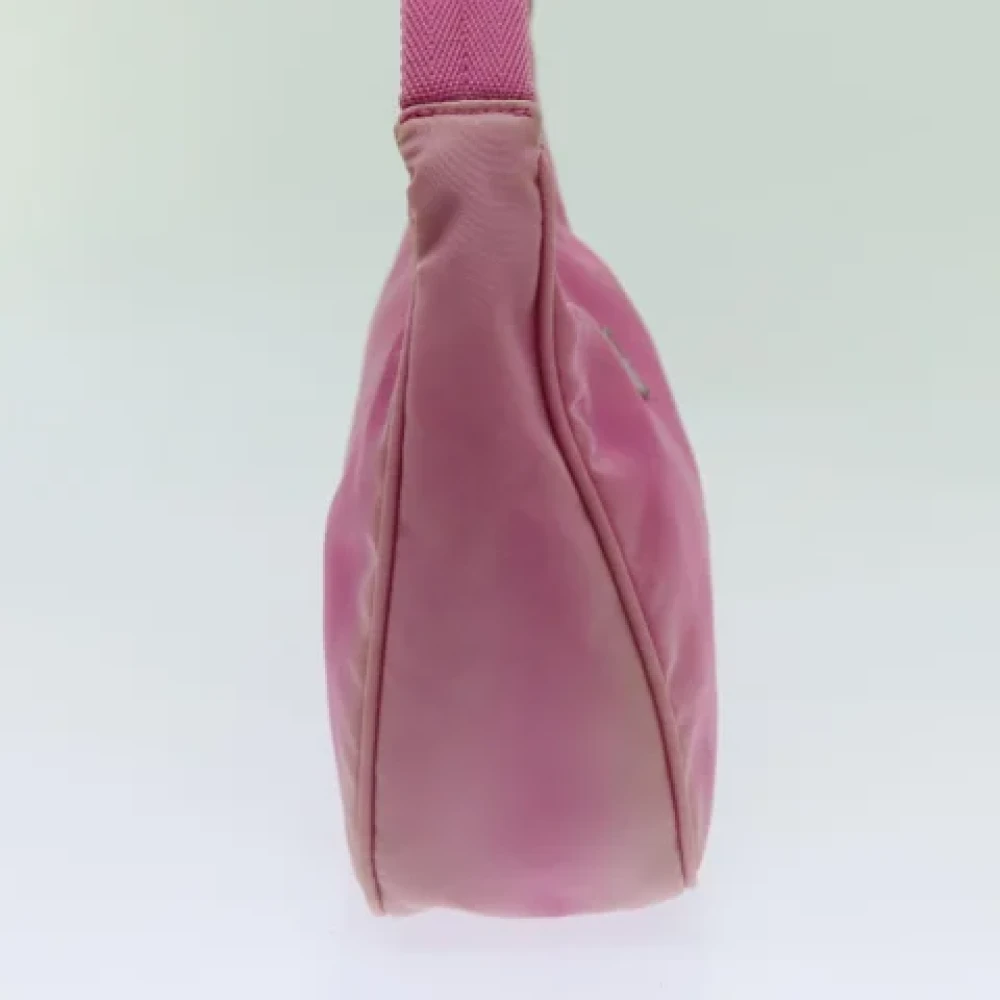 Prada Vintage Pre-owned Nylon handbags Pink Dames