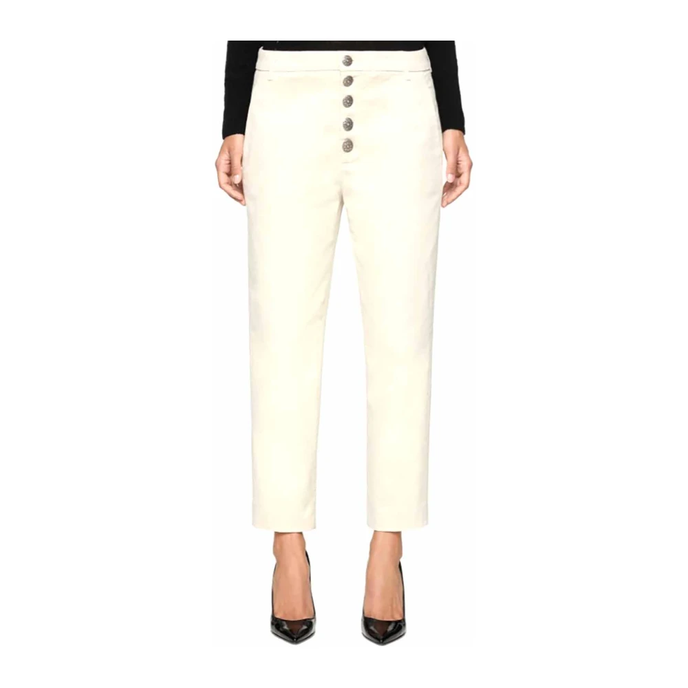 Dondup Nima Loose Chino Broek Beige Dames