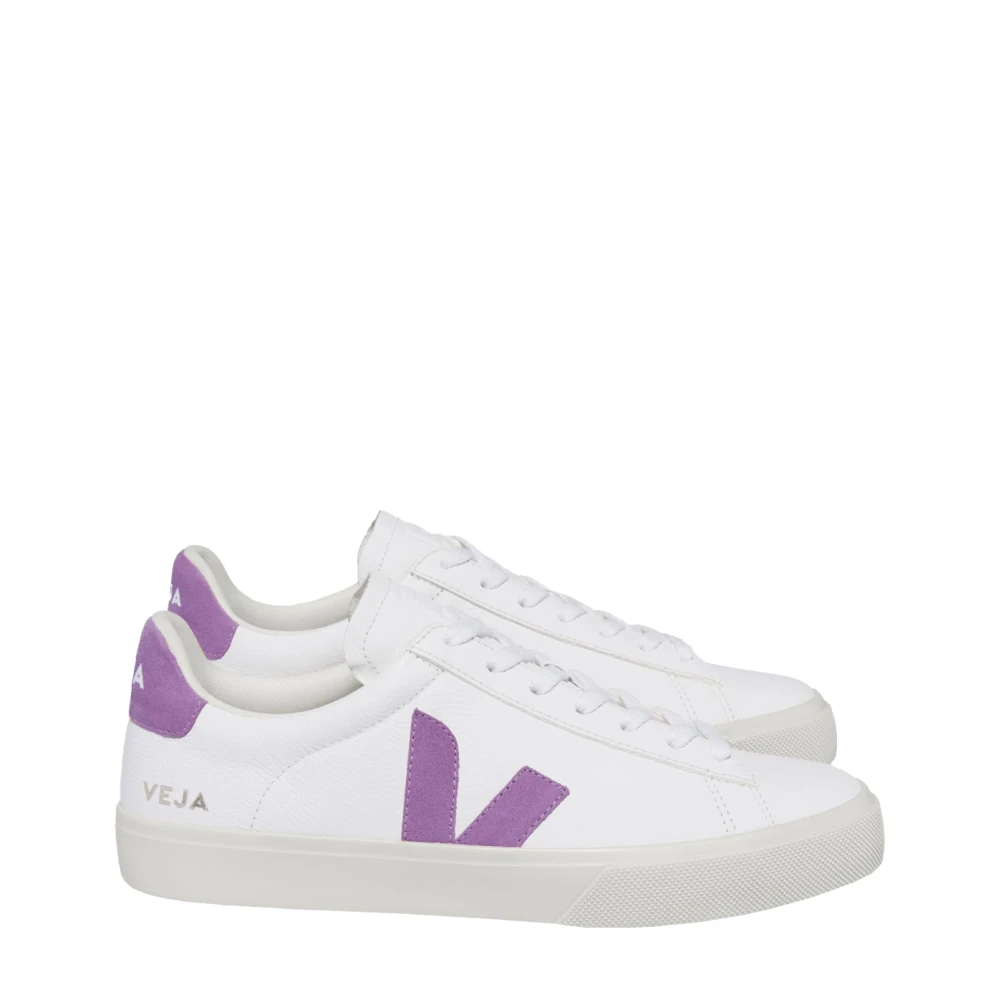 Veja Women's Multicolor Sneakers, 8 Uk, Campo Chromefree Leather Trainers