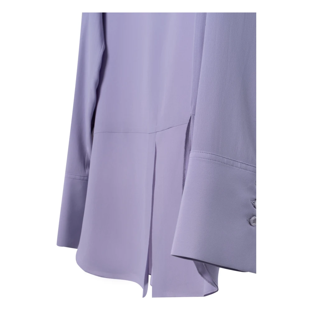Seafarer Zijden V-hals Blouse Purple Dames
