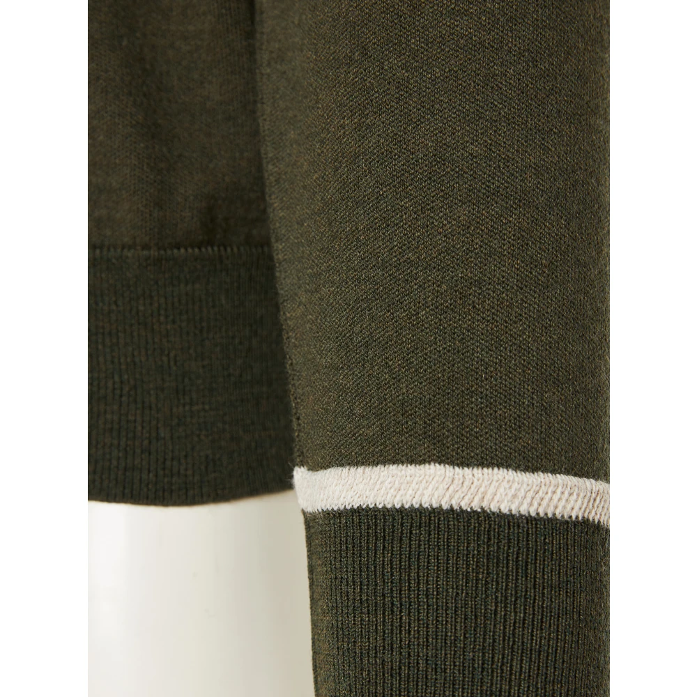 PAUL & SHARK Wol Half-Zip Gebreide Green Heren