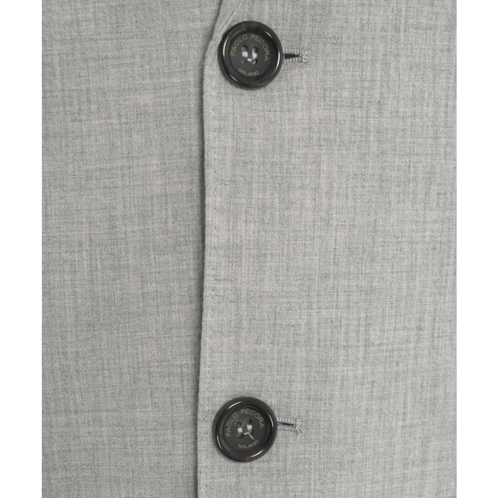 Paolo Pecora Grijze Blazer Ss25 Verhoog Stijl Gray Heren