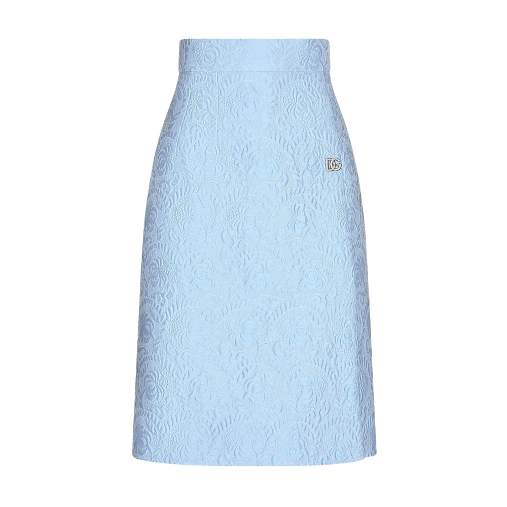 Dolce & Gabbana Stijlvolle Rok met Uniek Ontwerp Blue Dames