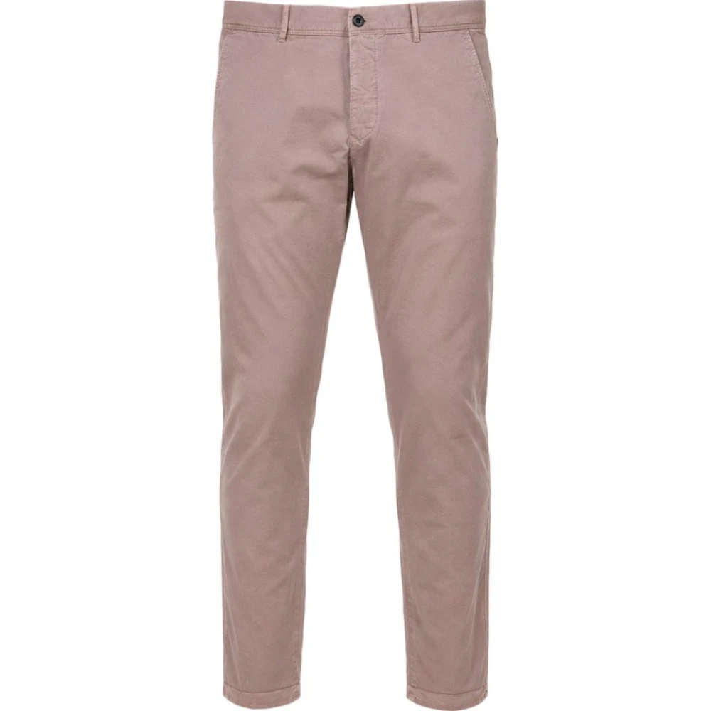 Incotex Men's Pink Slim Chino Trousers - Chinos - W34 - Trousers