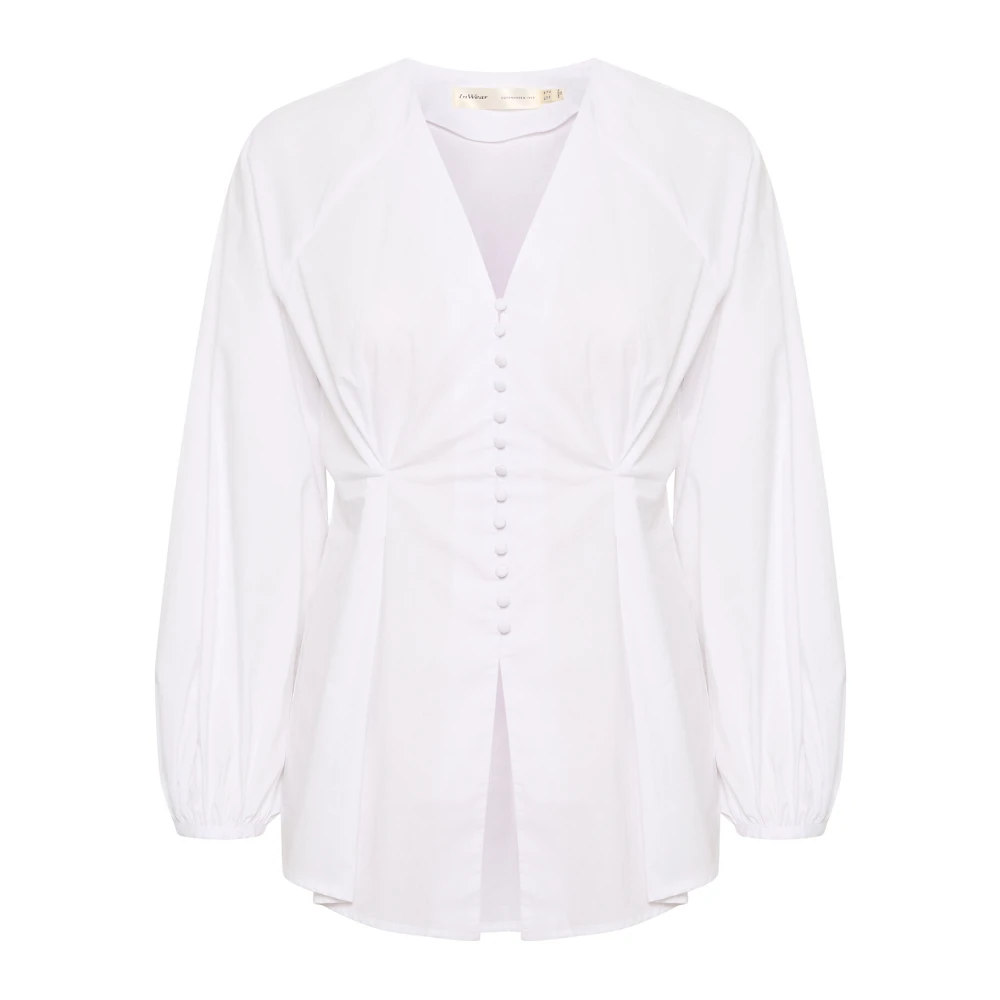 InWear Elegant Helveiw Blus i Ren Vit White, Dam