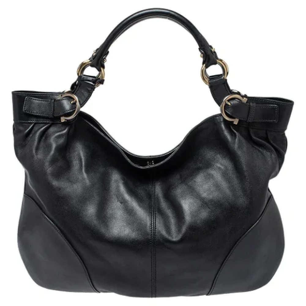 Salvatore Ferragamo Pre-owned Leather totes Black Dames