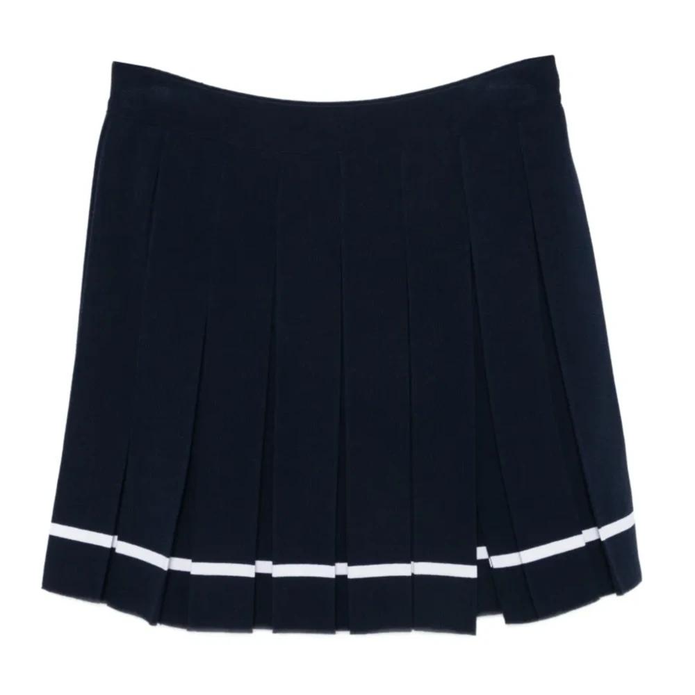 Iceberg Women's Blue Short Skirts, M, Pleated Skirt
