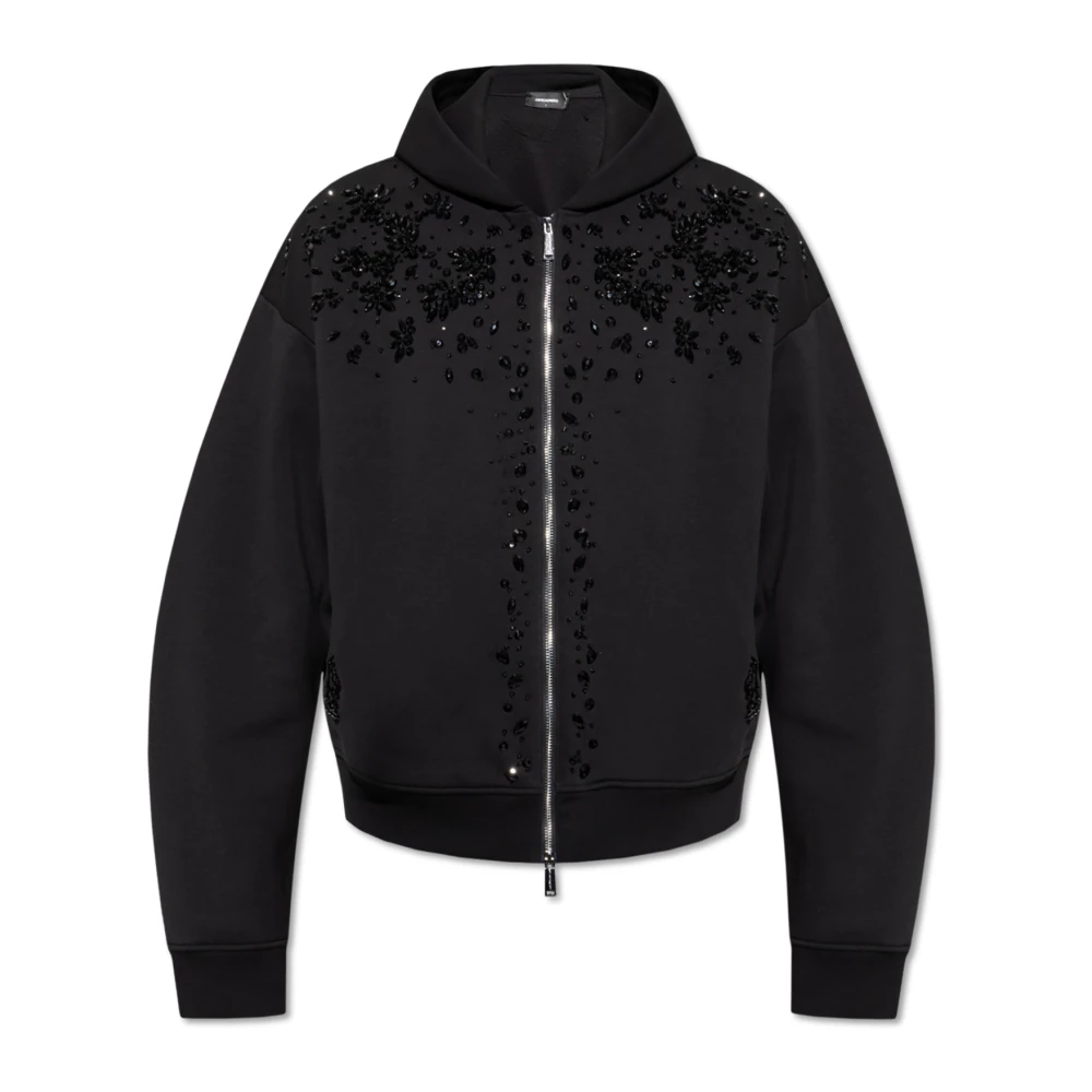 Dsquared2 Sweatshirt med kristaller Black, Herr