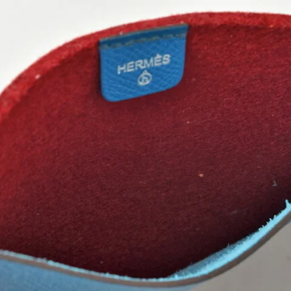 Hermès Vintage Pre-owned Fabric pouches Blue Dames