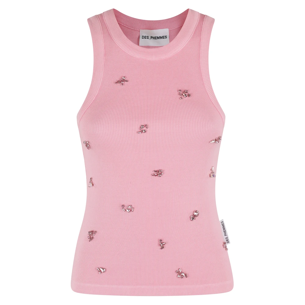 DES Phemmes Klassieke Tanktop Pink Dames