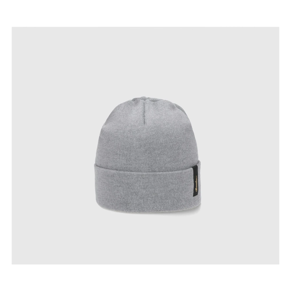 Borsalino Wolstraat Beanie Hoed Gray Unisex