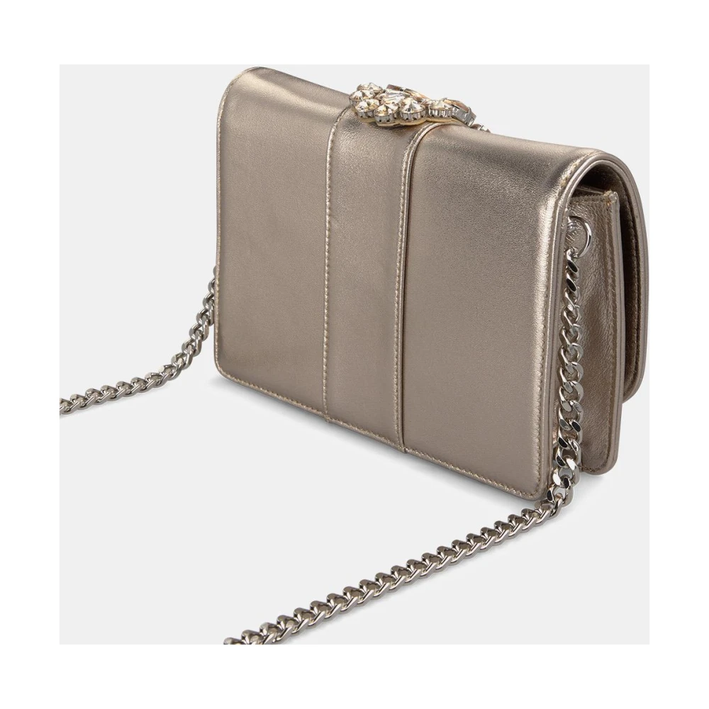 Alma en Pena Rhinestone clutch tas Brown Dames