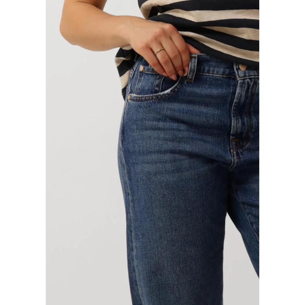 7 For All Mankind Jeans Straight Pre-owned Blue Dames