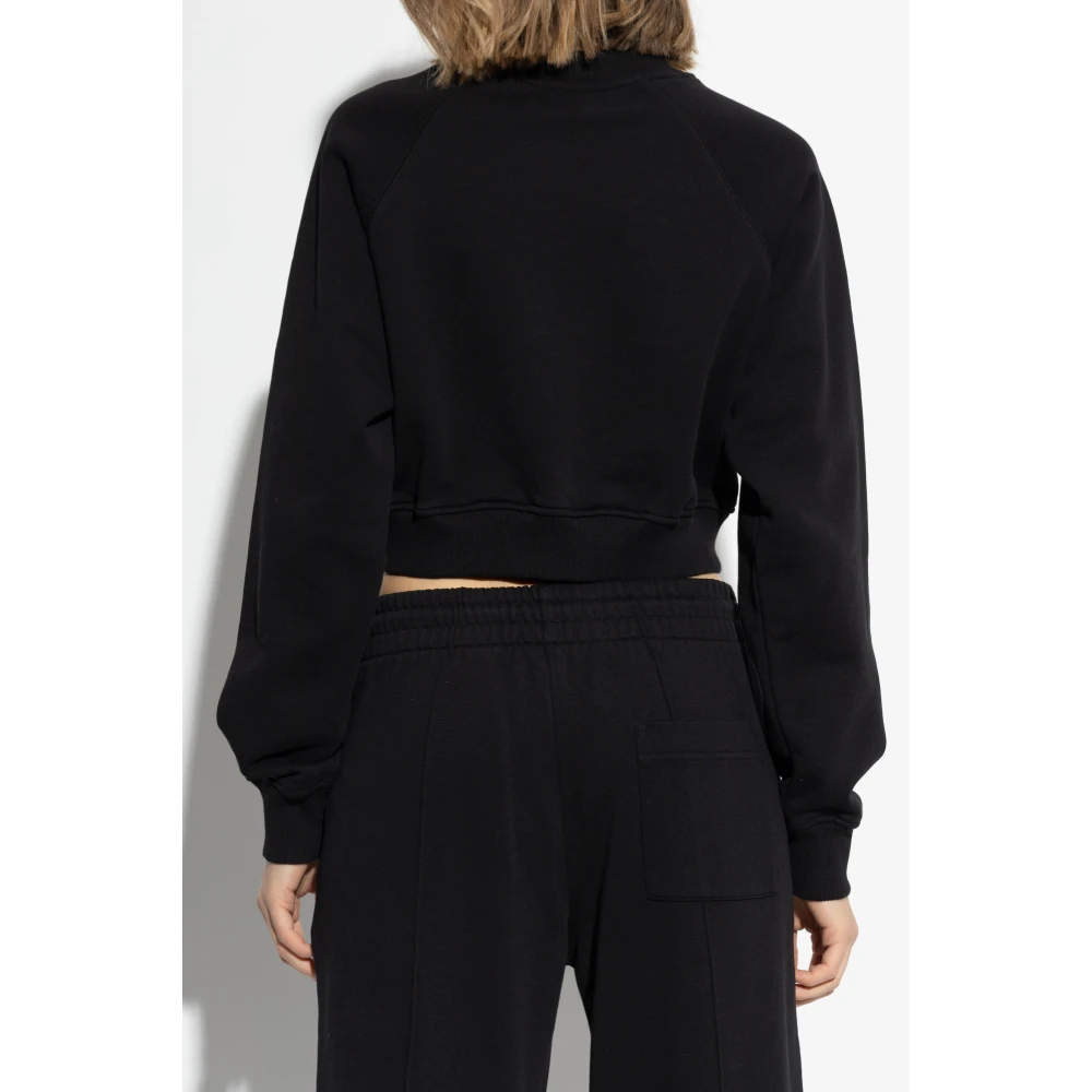 Casablanca Geknipte sweatshirt Black Dames