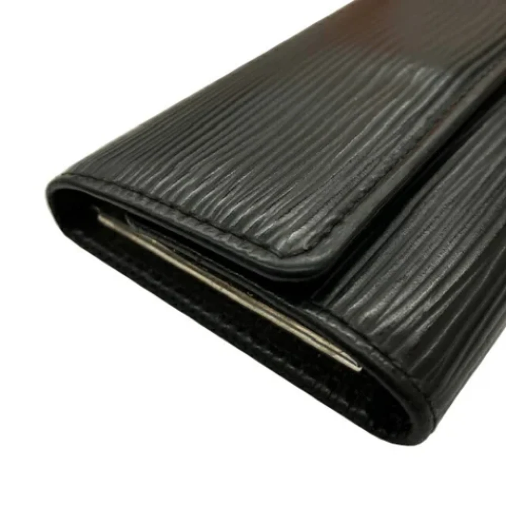 Louis Vuitton Vintage Pre-owned Leather key-holders Black Dames