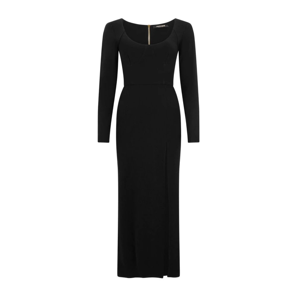 Roberto Cavalli Women's Black Midi Dress