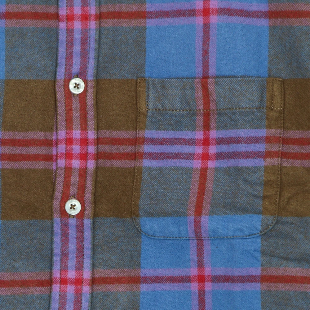 Obey Bruin Multi Geruite Overhemd met Lange Mouwen Multicolor Heren