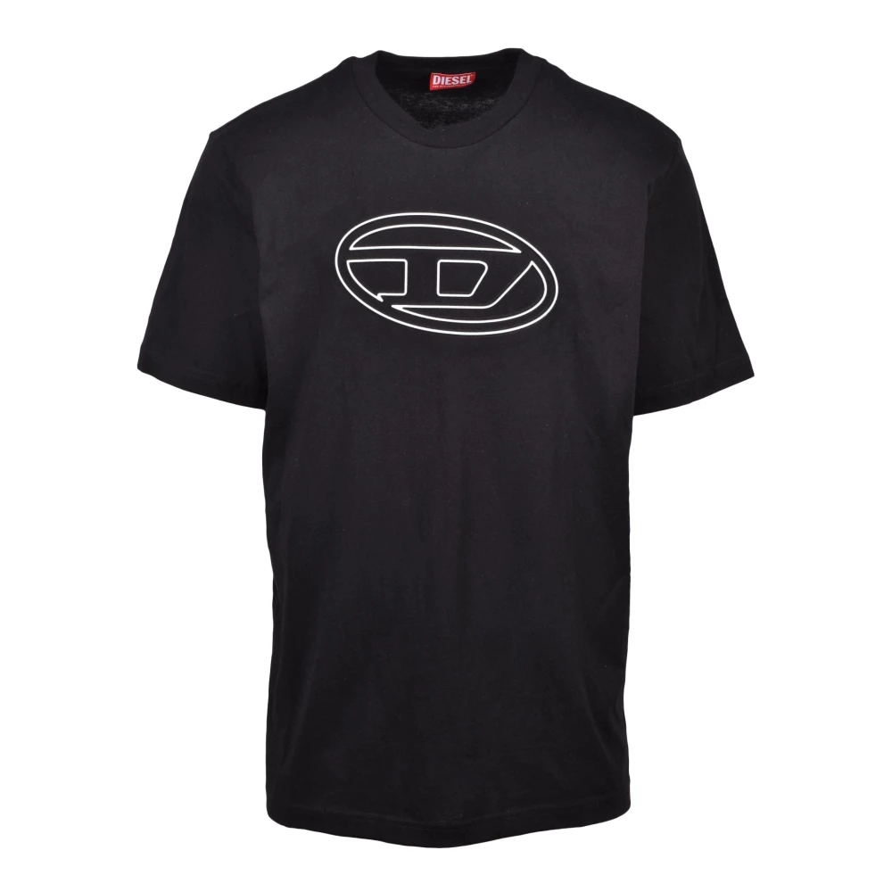 Diesel Katoenen T-shirt Black Heren