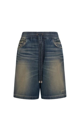 Drawstring Denim Short