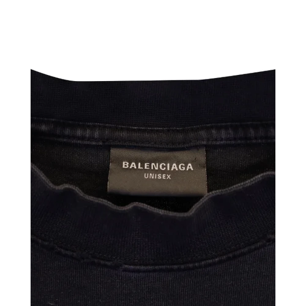 Balenciaga Vintage Pre-owned Cotton tops Black Heren