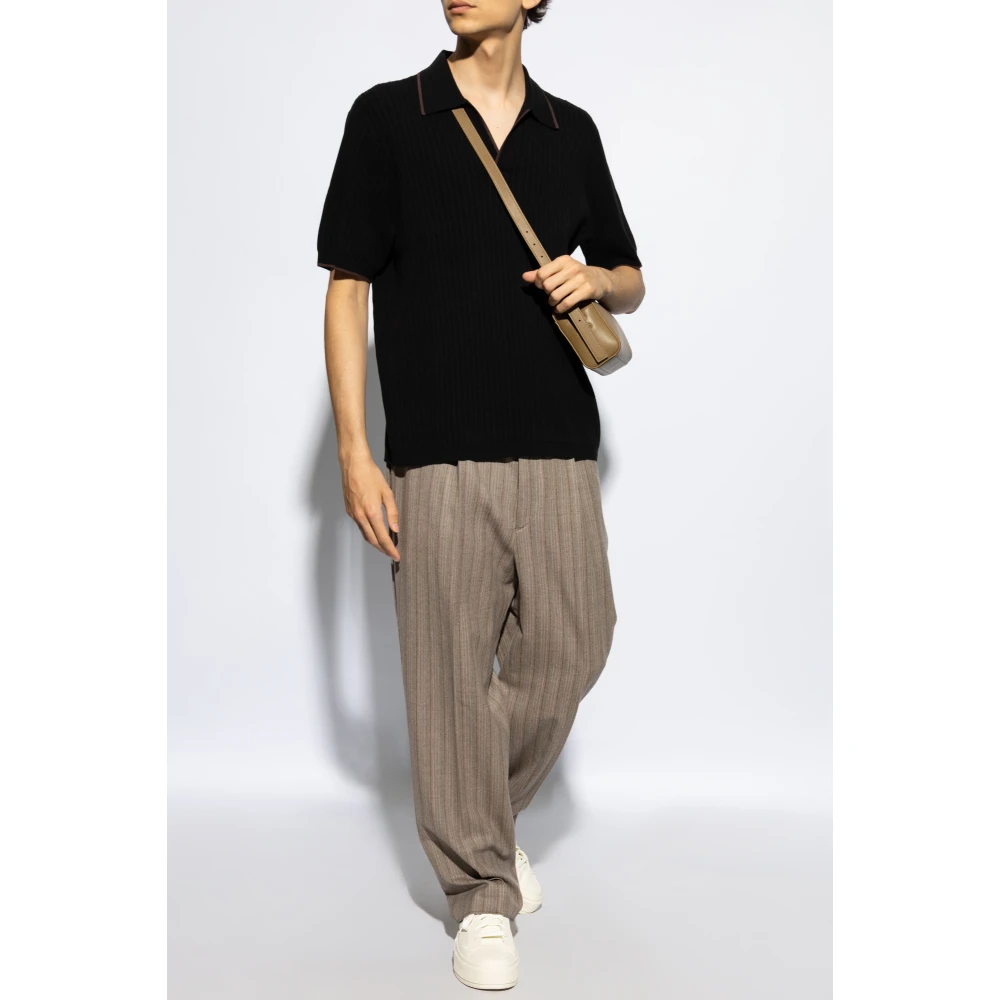 Rag & Bone Polo `Johnny` Black Heren