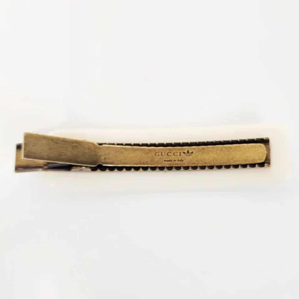 Gucci Vintage Pre-owned Metal hair-accessories Beige Dames