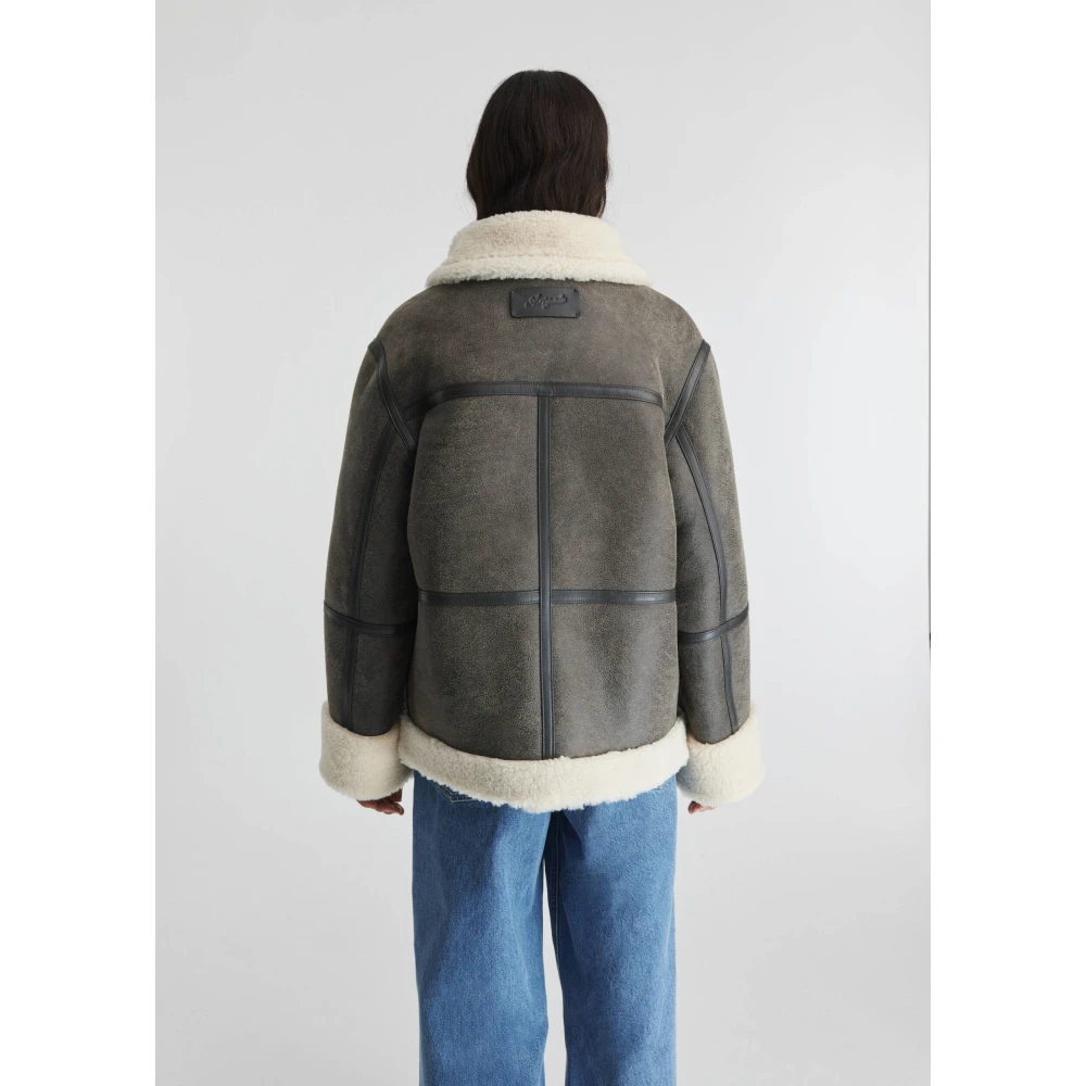 Axel Arigato Horizon Shearling Jas Gray Dames